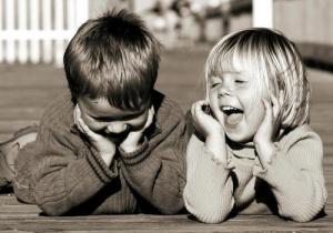 kids laughing